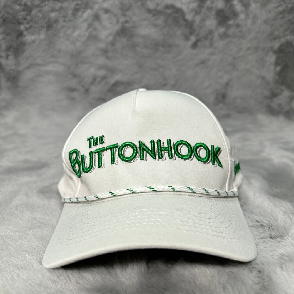 Duece Hat White The Button Hook Snapback Casual Adjustable Golf Golfer