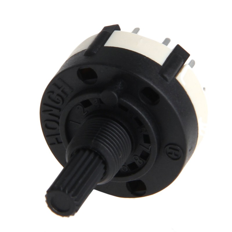 RS26 Selectable Band Rotary Channel Selector Switch Single Deck Rotary Switch