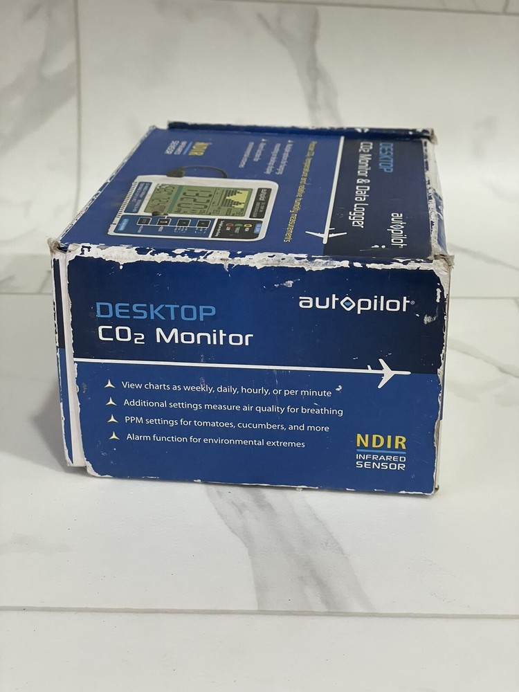 Autopilot Desktop CO2 Monitor, Memory & Logger - Work Great - Used