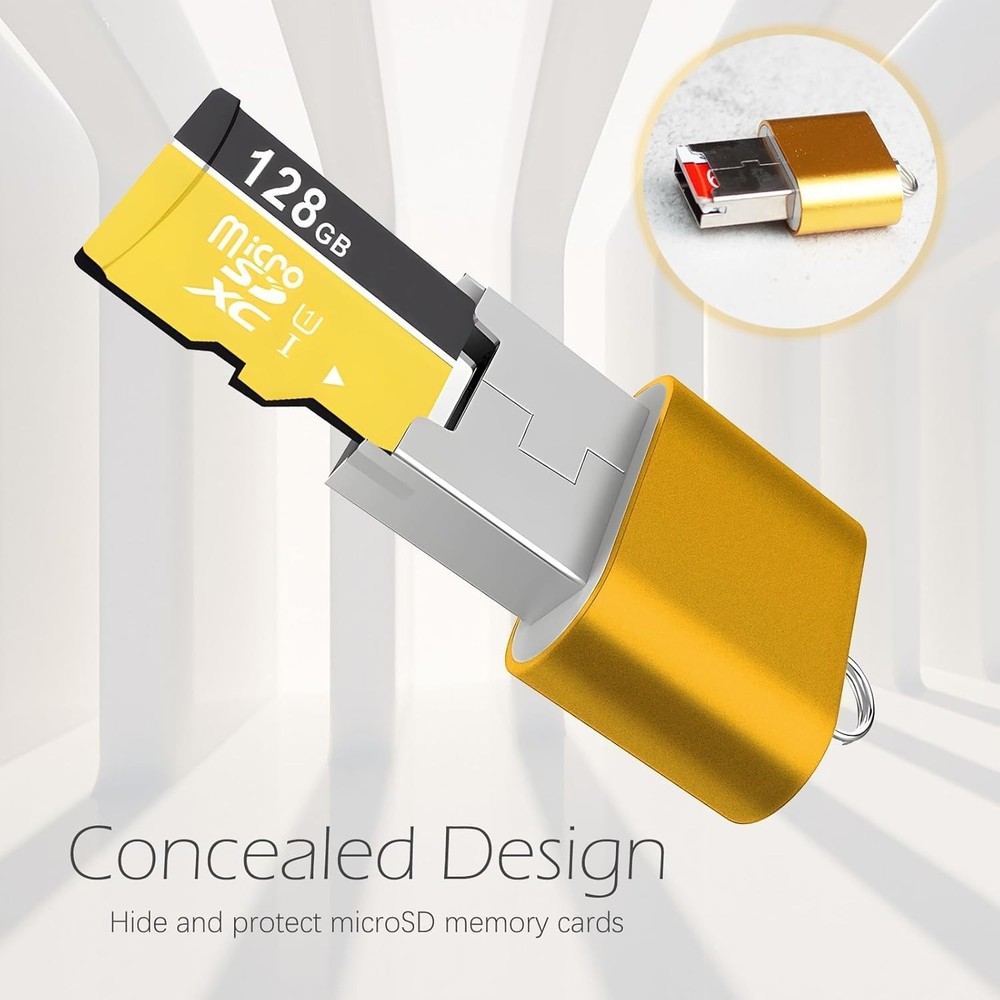 [3 Pack] Micro SD Card Reader for Android,Micro SD Card to USB Adapter, TF Card