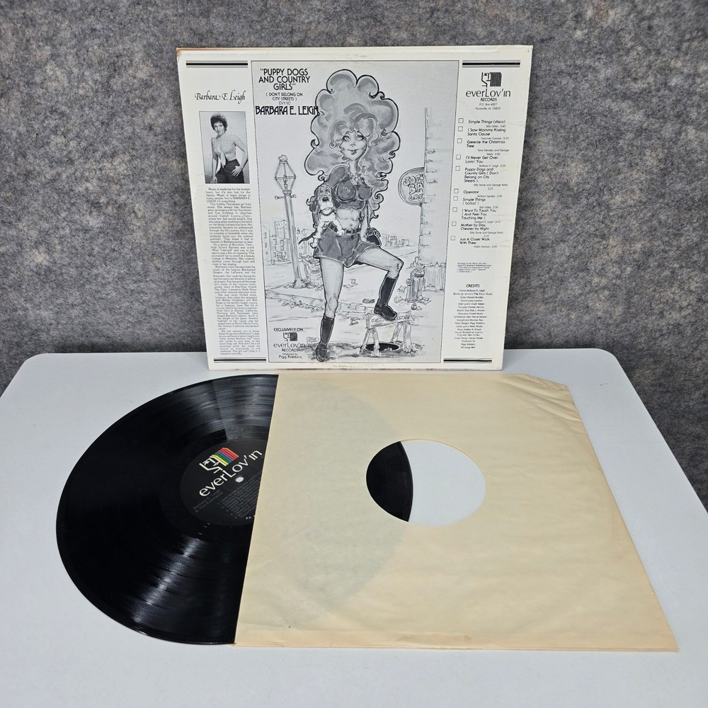 Barbara E. Leigh & Everlovins Signed Vinyl Record Personal Appearance Edition