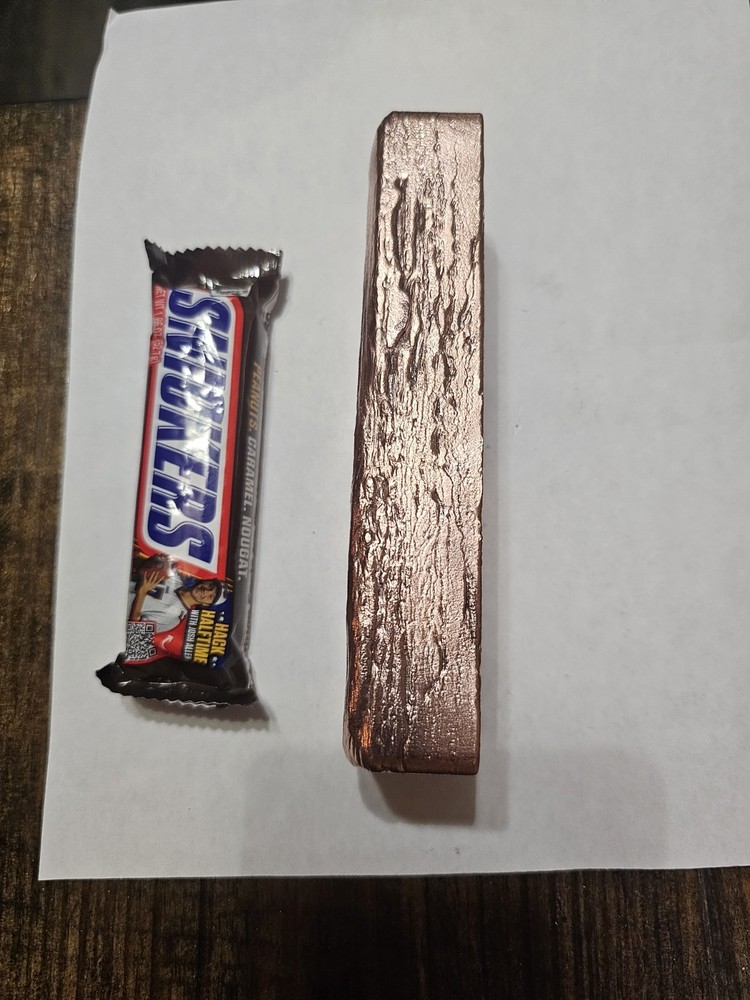 4lbs 2oz Hand Poured Copper Bar