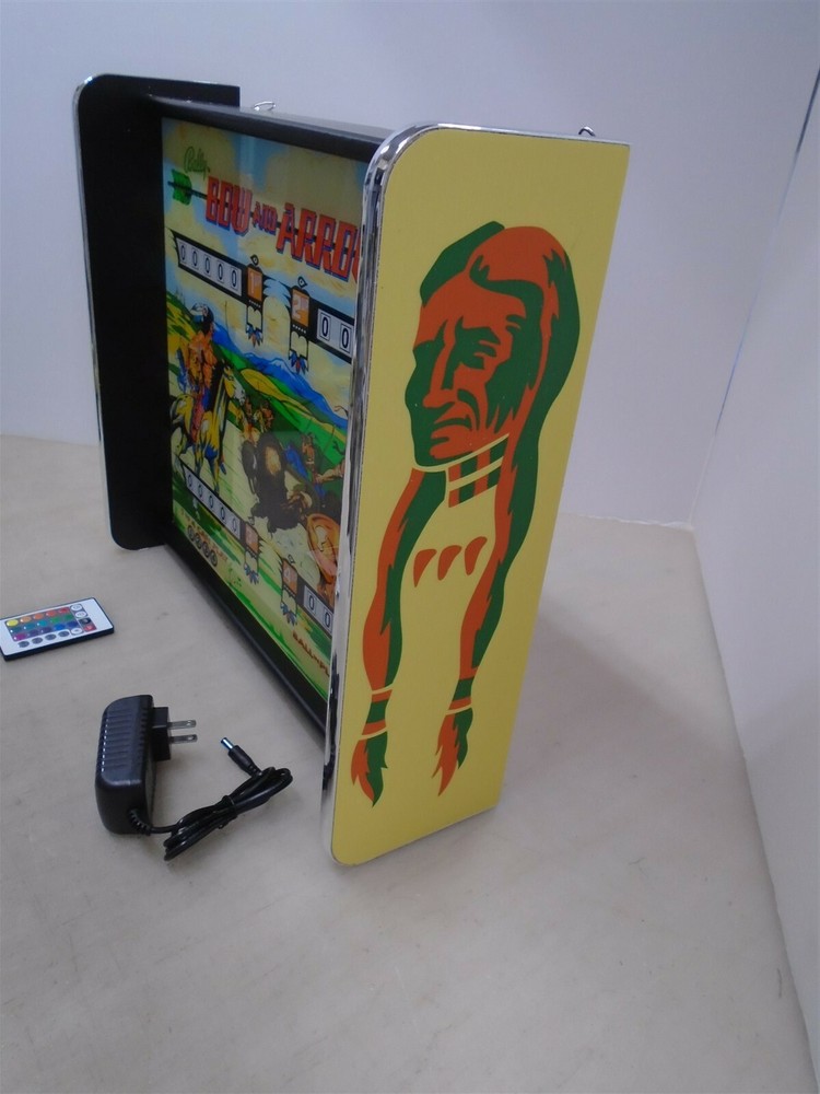 Bally Bow And Arrow Pinball Head LED Display light box