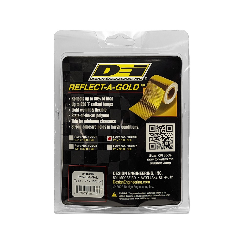 Design Engineering 10396 Reflect-A-GOLD Tape Roll 2" x 15'