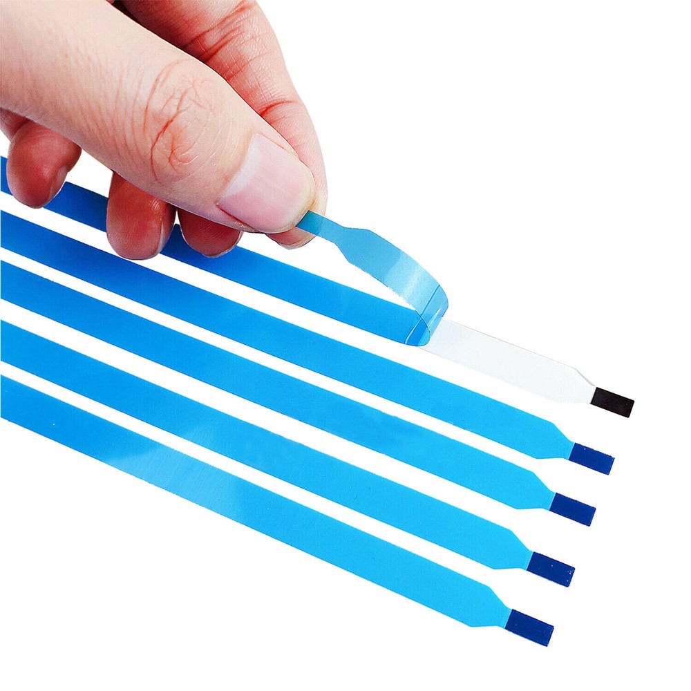 Set of 6 - Pull tabs stretch release adhesive strips for LCD screen without tabs