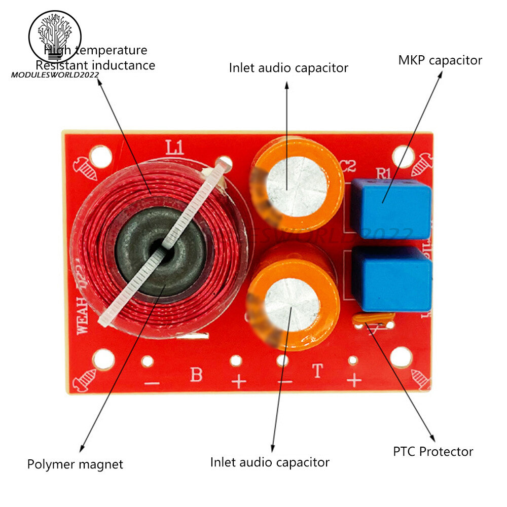 Speaker Modification Upgrade Crossover Frequency Filter High & Low Two-way HiFi