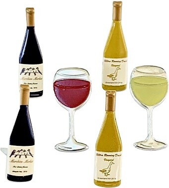 Eyelet Outlet Shape Brads 12/Pkg Wine