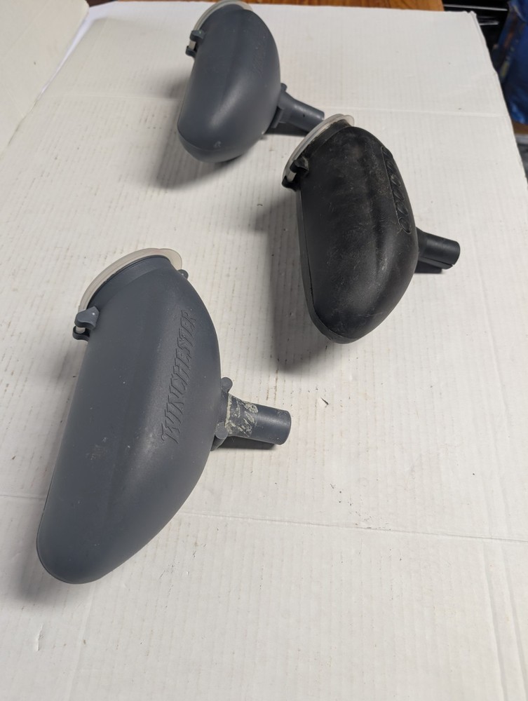 3 Gravity Fed Paintball Hoppers