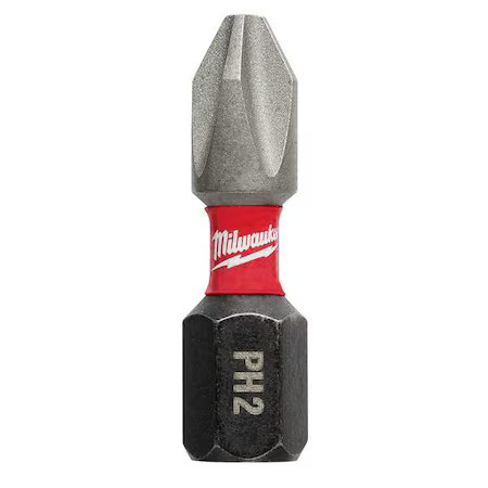 Milwaukee Tool 48-32-4604 No. 2 Phillips Shockwave 1" Insert Bit Contractor Pack