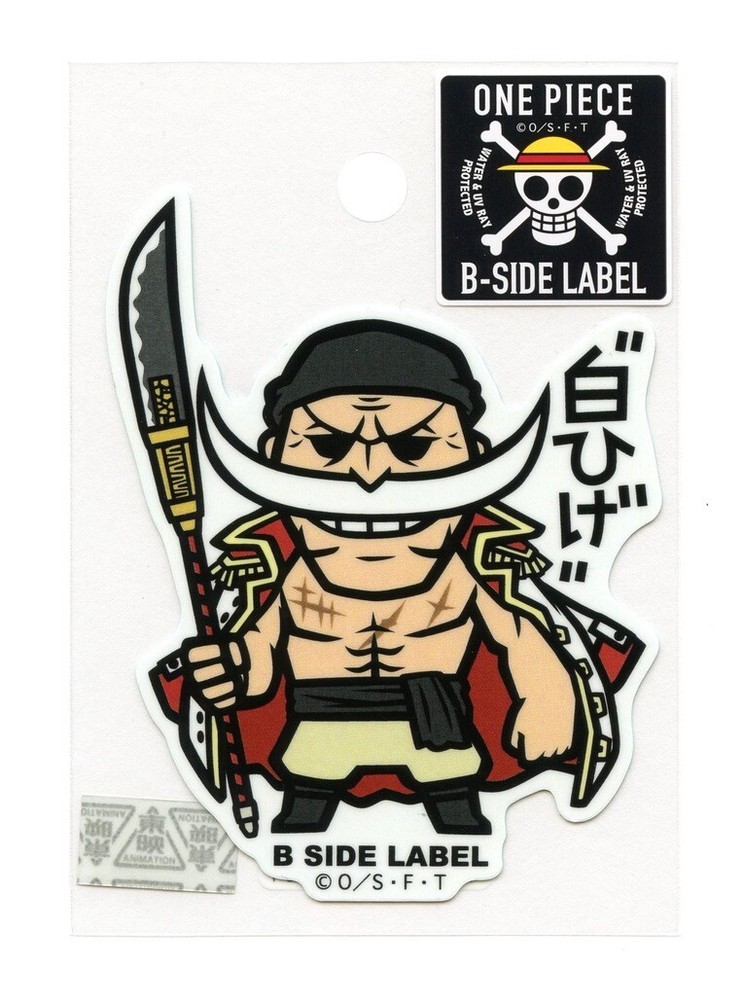 Whitebeard - One Piece vol.3 B-SIDE LABEL Sticker Japan WATERPROOF