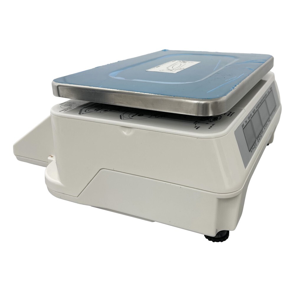 110V Print Electronic Scale Digital Price Computing Scale Thermal Printer 66 lbs