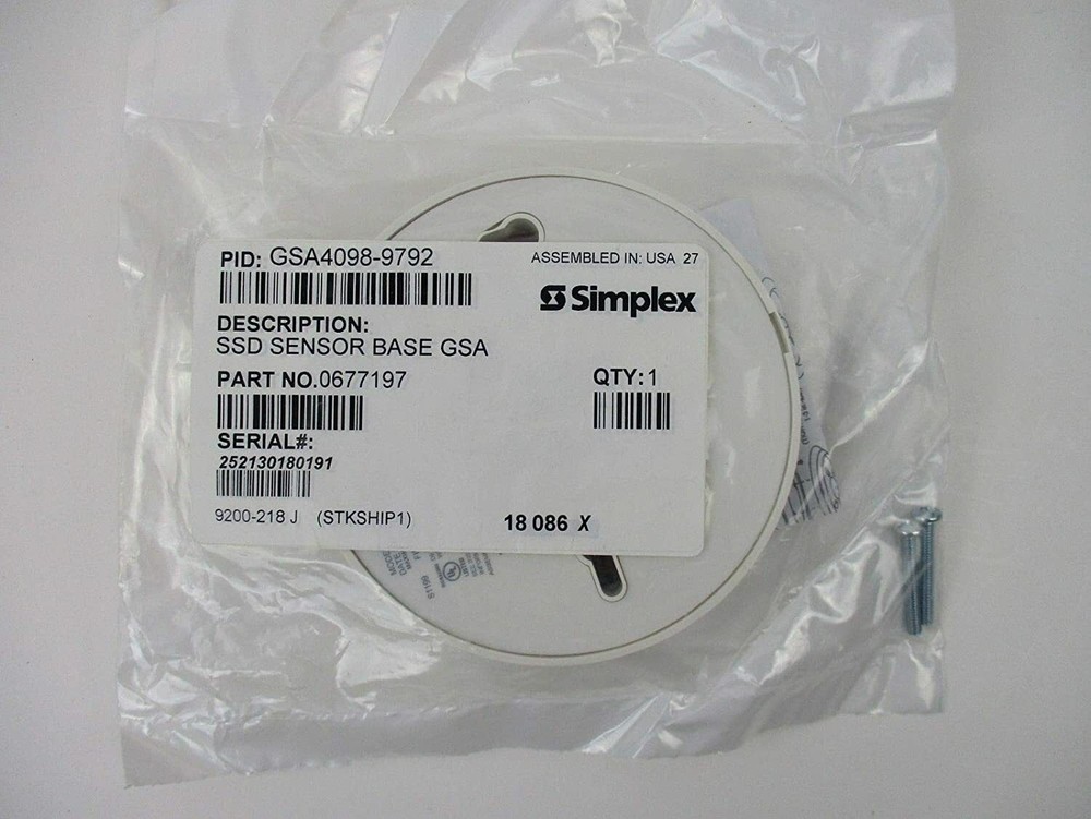 Simplex GSA4098-9792 - GSA Standard Sensor Base