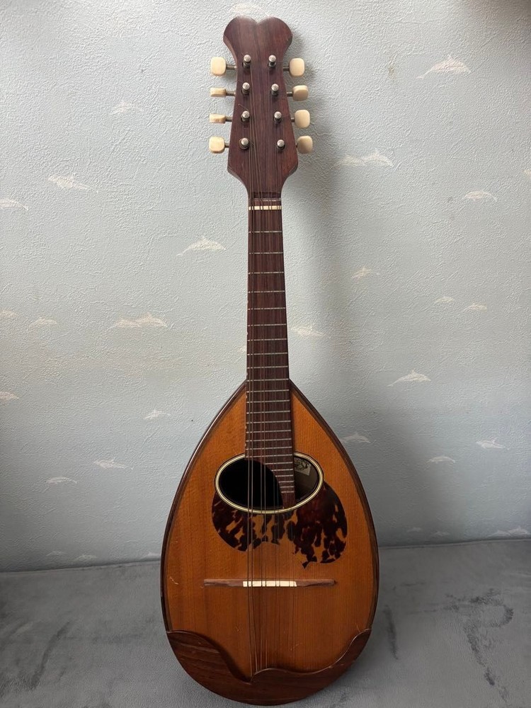 KUNISHIMA wood grain 8 string mandolin with case