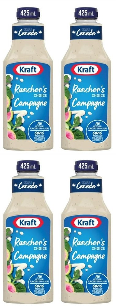Kraft Rancher's Choice Salad Dressing, 425mL (4 Pack)