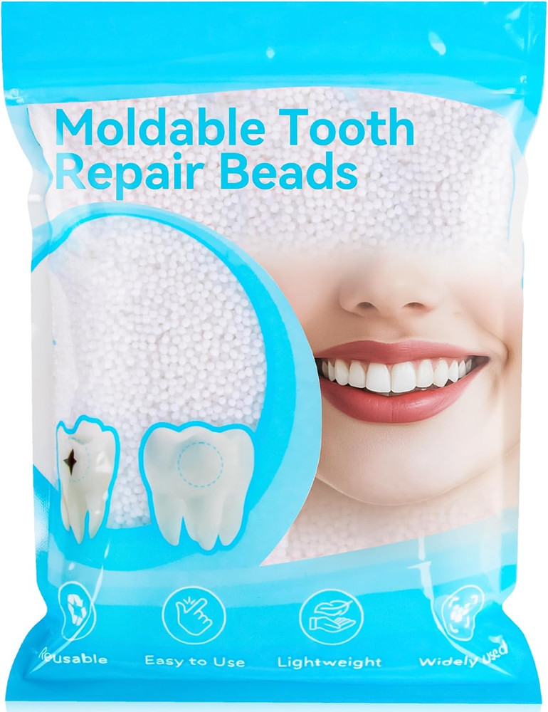 Moldable False Teeth Beads - 10.9Oz Tooth Repair Thermoplastic Pellets