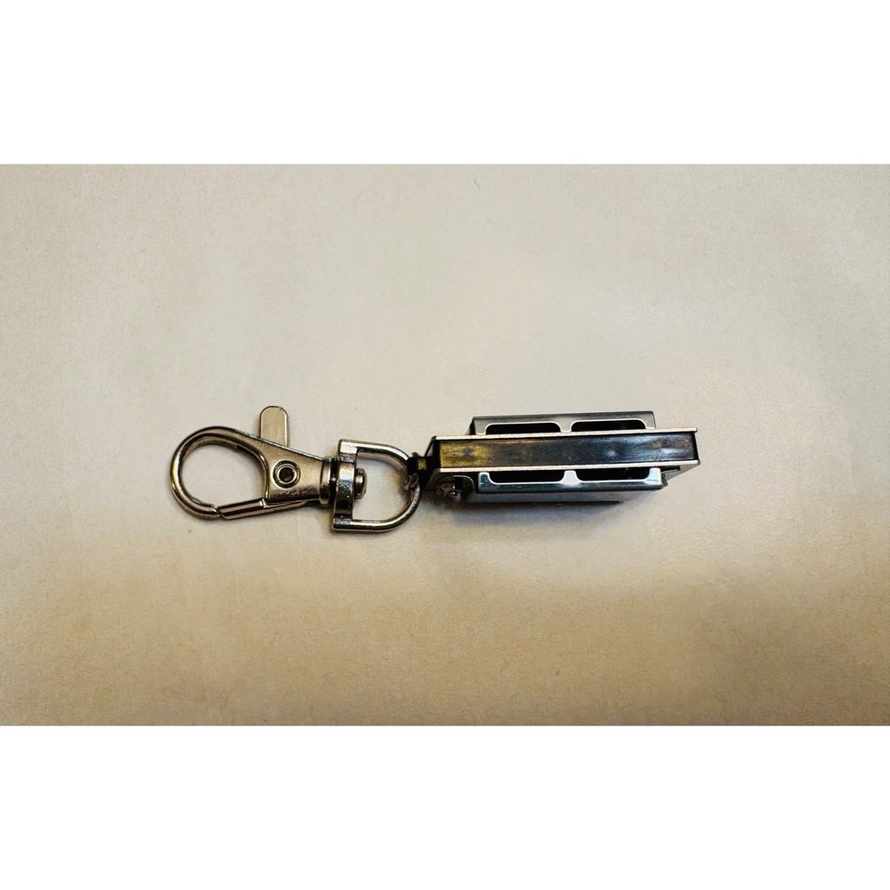 Mini Metal Harmonica Keychain