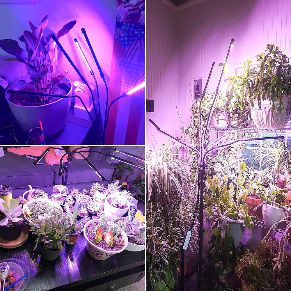 Multi-Function Full Spectrum Grow Light with Remote & Adjustable Clip Stand