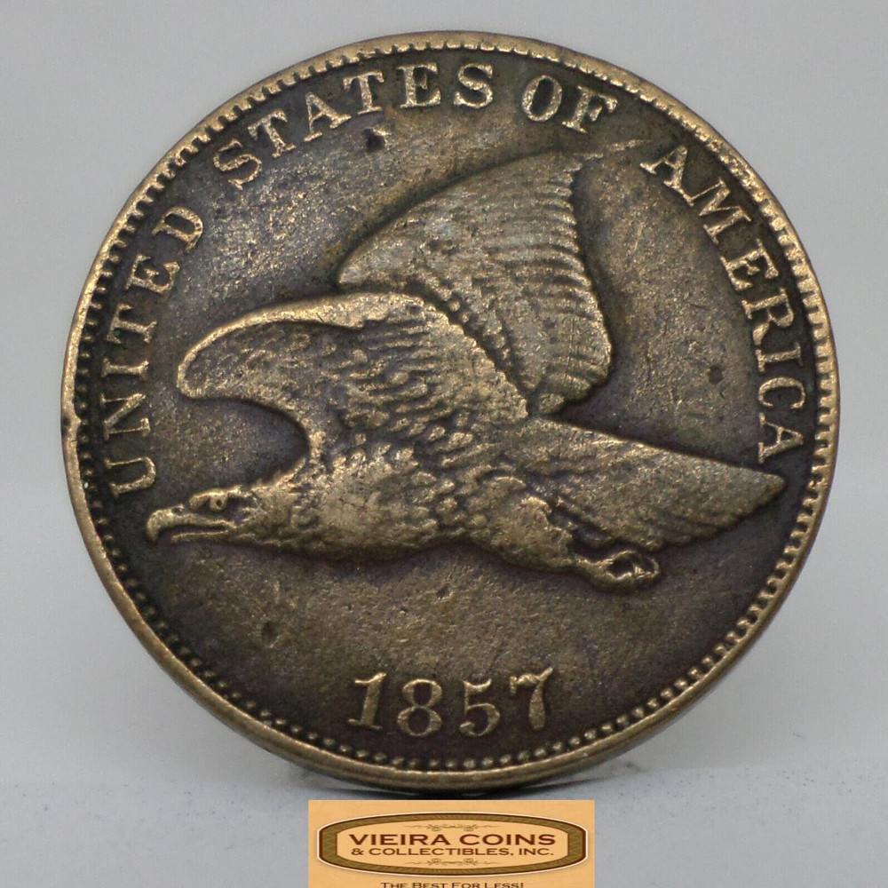 1857 Flying Eagle Cent, High Grade - #C43596NQ