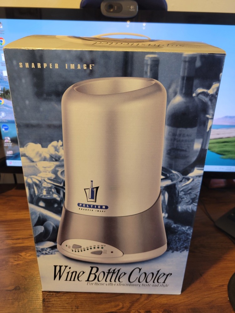 Peltier Sharper Image Wine Bottle Cooler NEW