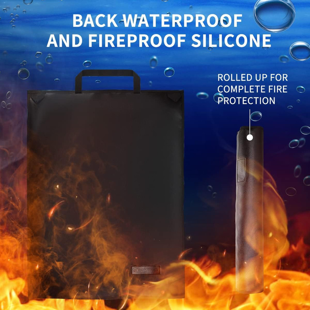 Rollable Portable Fireproof Water Proof Key Case - Compact 55-Key Storage for Ho