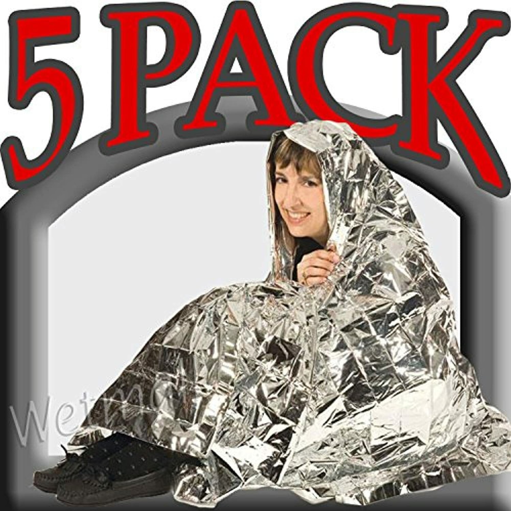 Mylar Science Purchase Emergency Thermal Blankets (5 Pack)