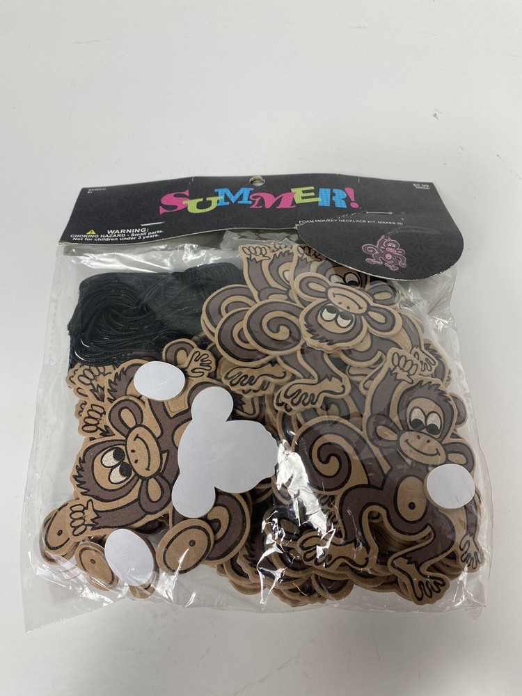 SUMMER Foam Monkey Necklace Kit