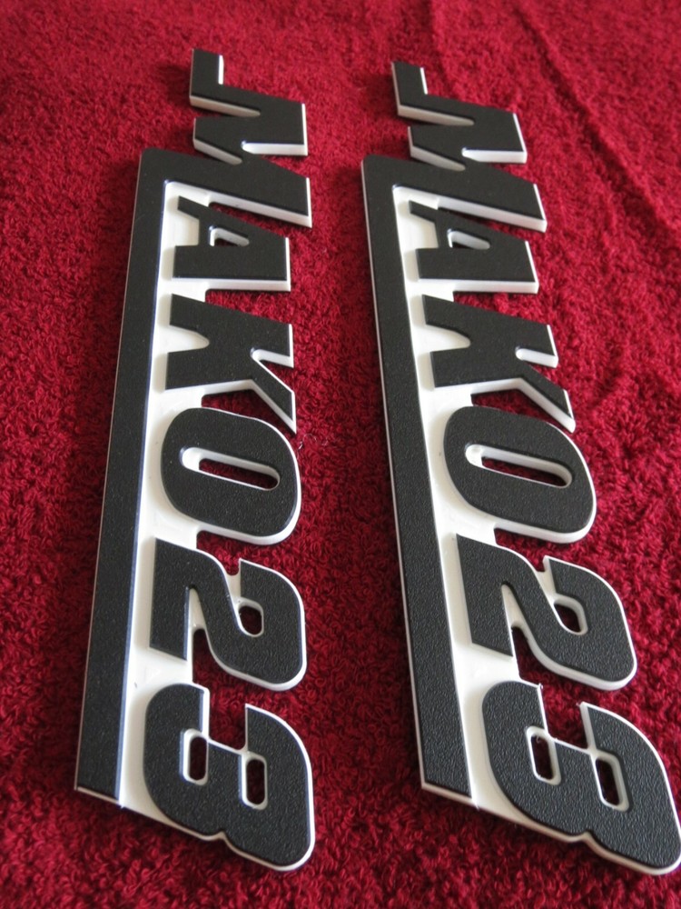 Mako Boat Emblems / Badges (Small) 2-3/8" High