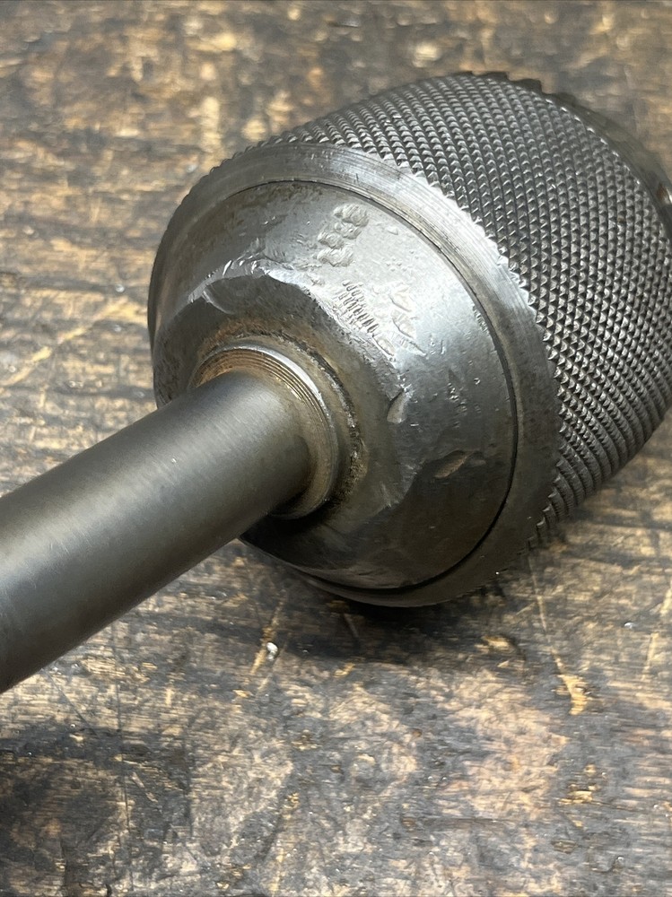Very Early Jacobs Drill Chuck No 3 Unknown Taper 1/2 Cap ⬇️😎