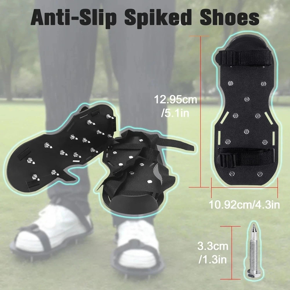 Self-Leveling Cement & Epoxy Floor Tool Kit – Rake, 9” Spike Rollers, 4” Paint R