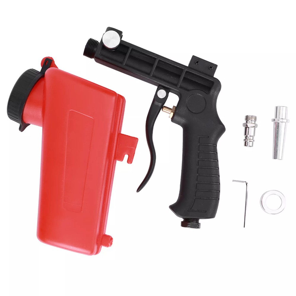 1/4" Pneumatic Sandblasting Machine Handheld Spray Mini Sandblaster Hand Tool