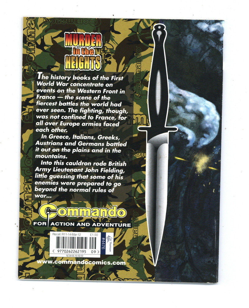 Commando for Action and Adventure #4476 VF 2012