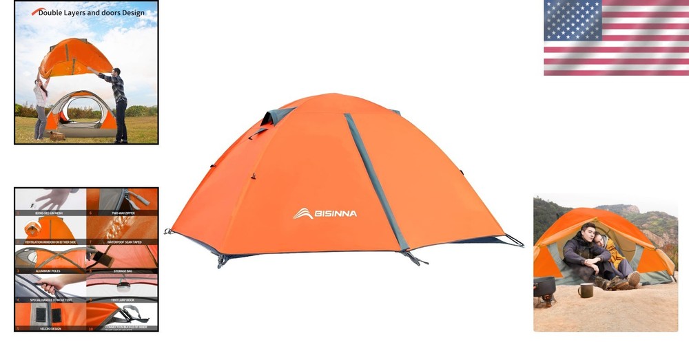 Lightweight 2-Person Backpacking Tent-