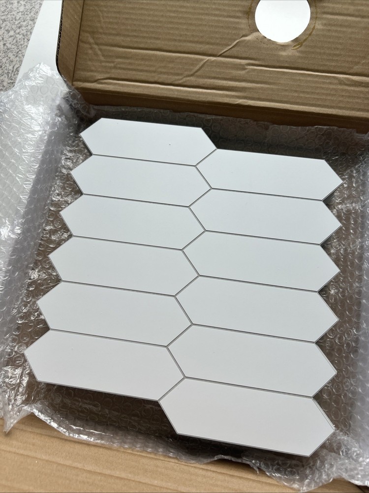 SUNWINGS 10 Sheets Backsplash for Kitchen Peel and Stick, Stone Composite