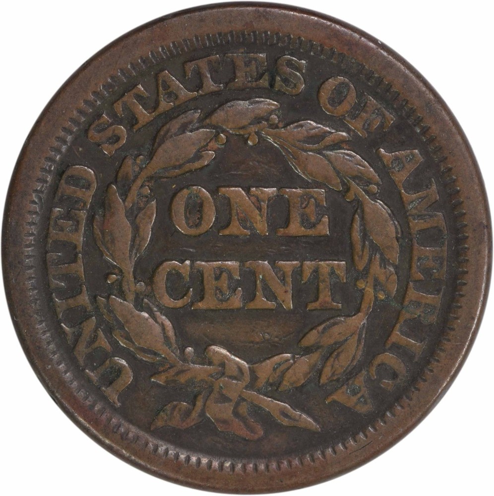 1848 Large Cent VF Uncertified #914