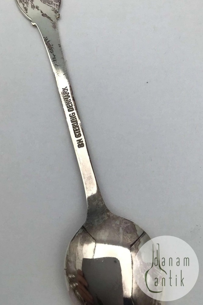 Bernhard Hertz Sterling Silver Comemmorative Spoon "Copenhagen"