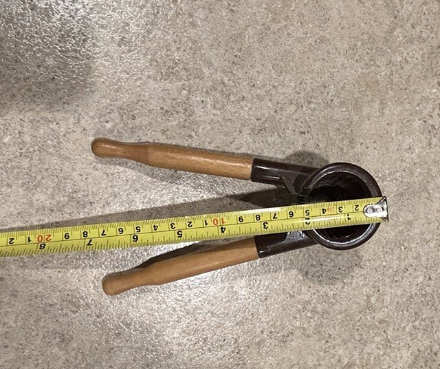 Wood And Steel Hand Held Nut Cracker For Any Size Nuts