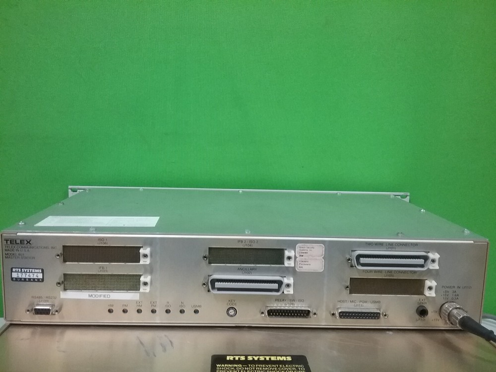 Telex RTS 803 Master Station + RTS 862 Intercom System Interconnect