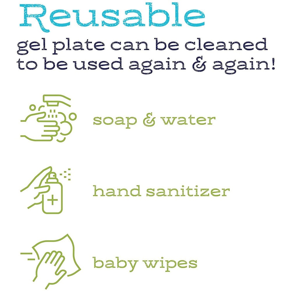 Press Petites Monoprinting Plates 3 piece - Circle Triangle Square - for Prin...