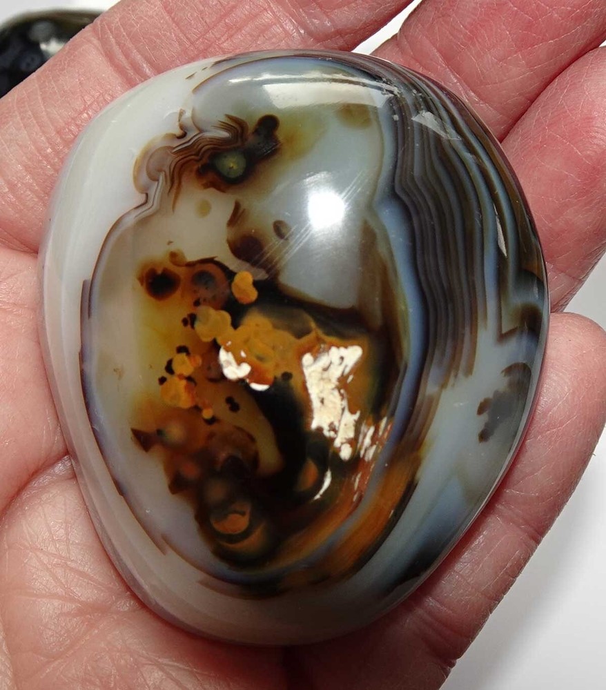 Dendritic Agate Polished Palmstone Madagascar sc750i