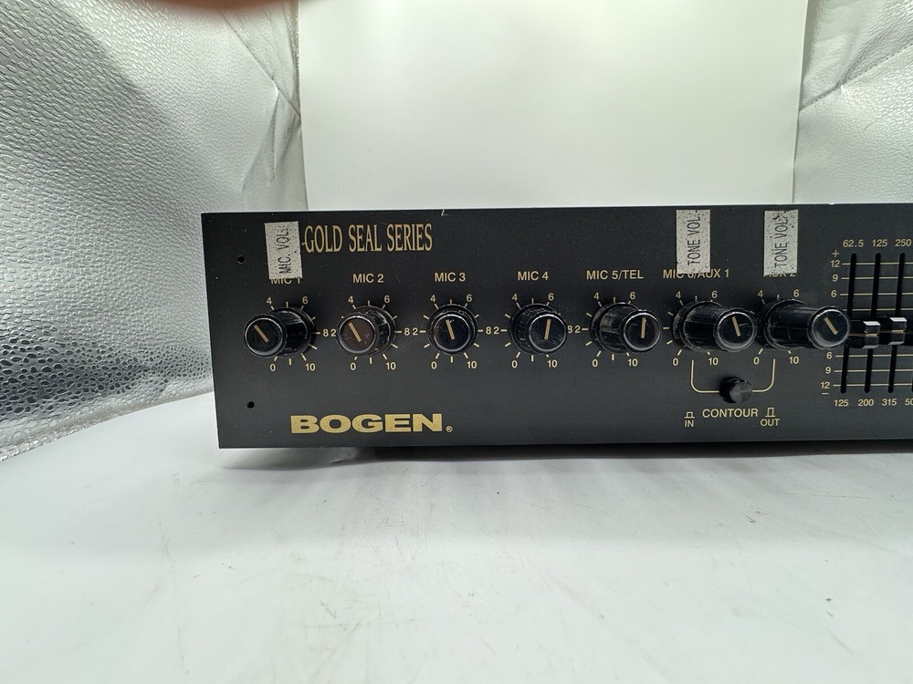 Bogen GS-100 GS100 Bogen Gold Seal Series Amplifier Untested Powers On