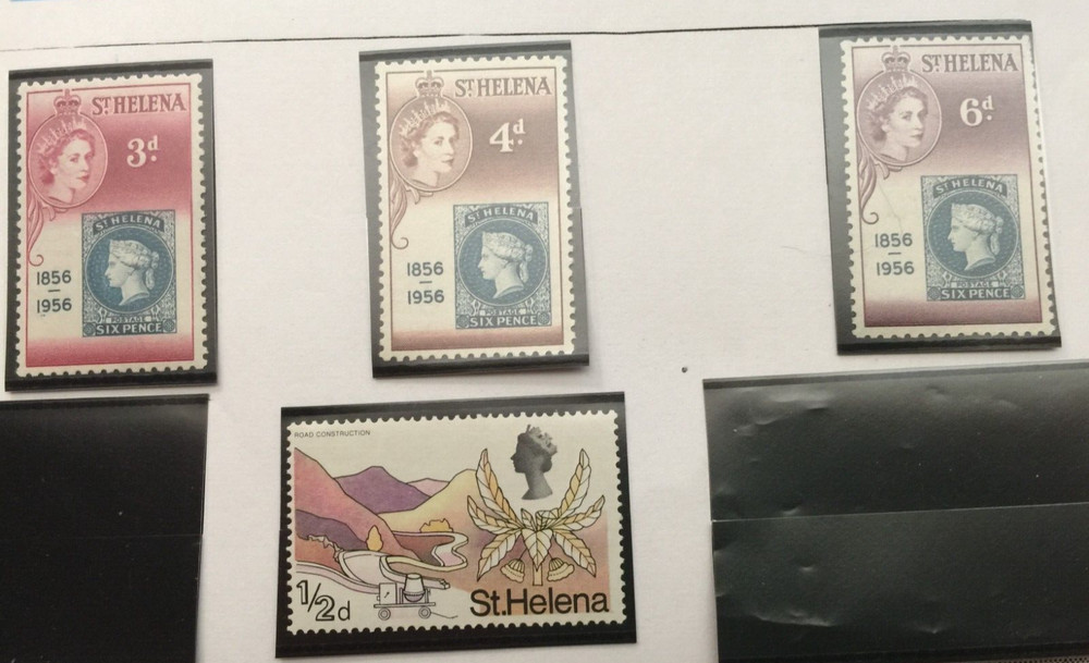 1956 St. Helena Stamps  QE II  Issues   (MLH)