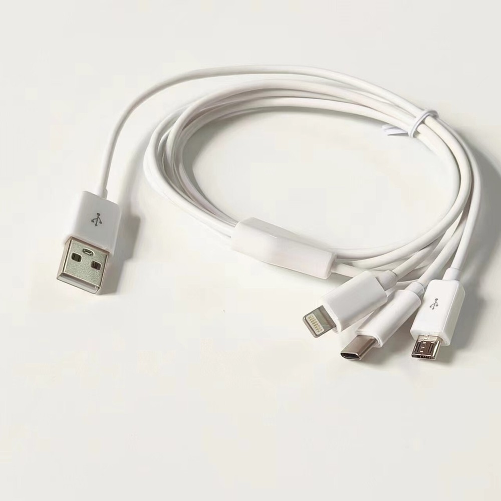 3 in 1 Fast USB Charging Cable Universal Multi Function Cell Phone Charger Cord