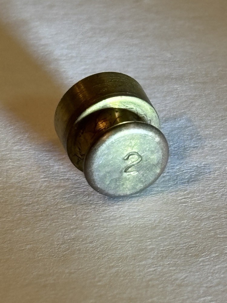 2g Replacement Brass Scale Weight Vintage #1