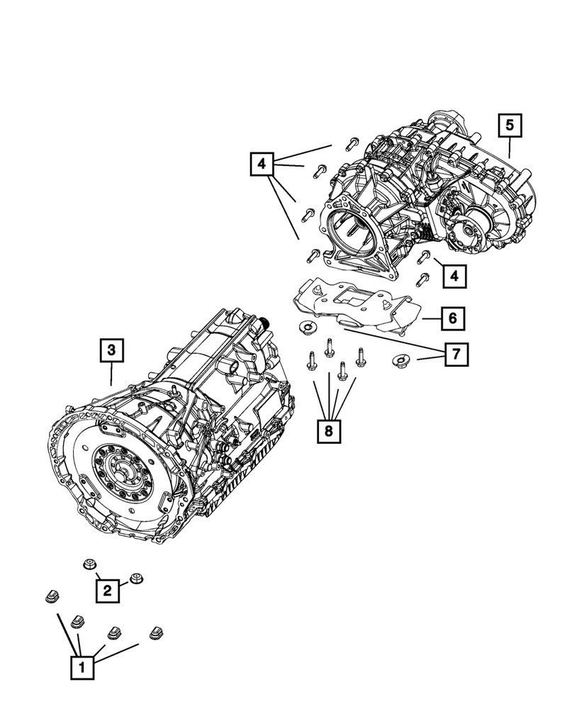 Genuine Mopar Transmission Mount Isolator 68284631AC