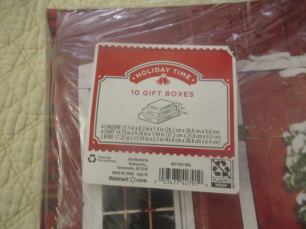 Holiday Time Gift Boxes Variety Set (10 Boxes)