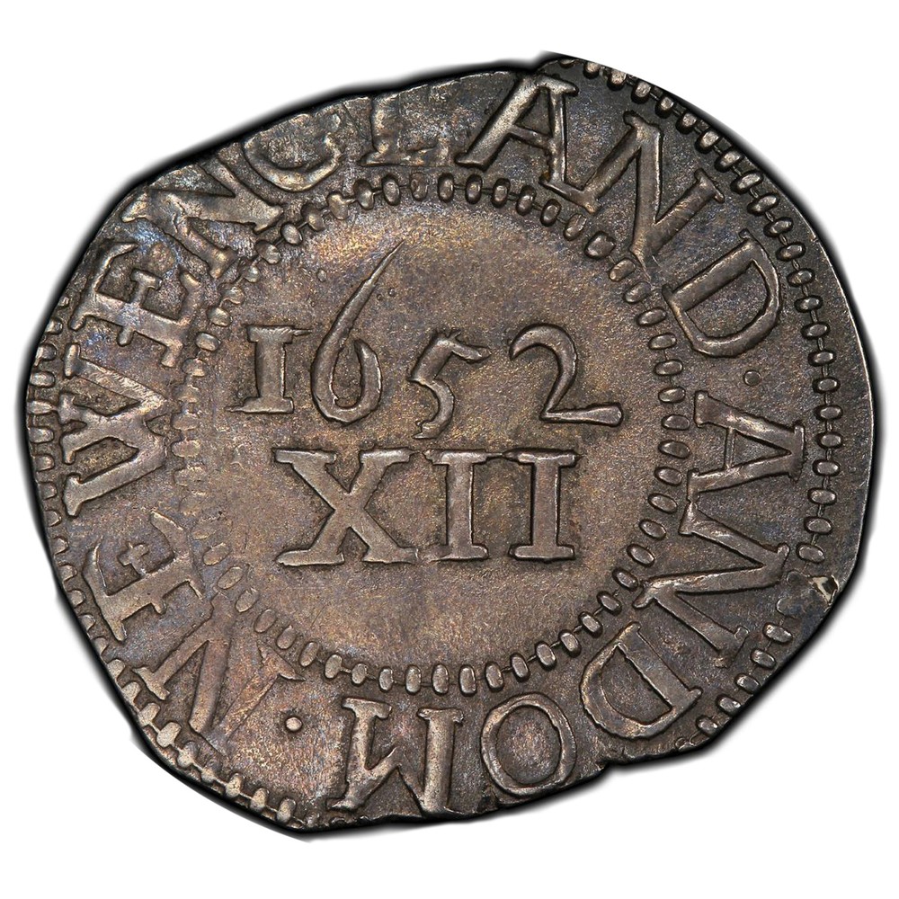 1652 PINE TREE SCHILLING PCGS MS 61