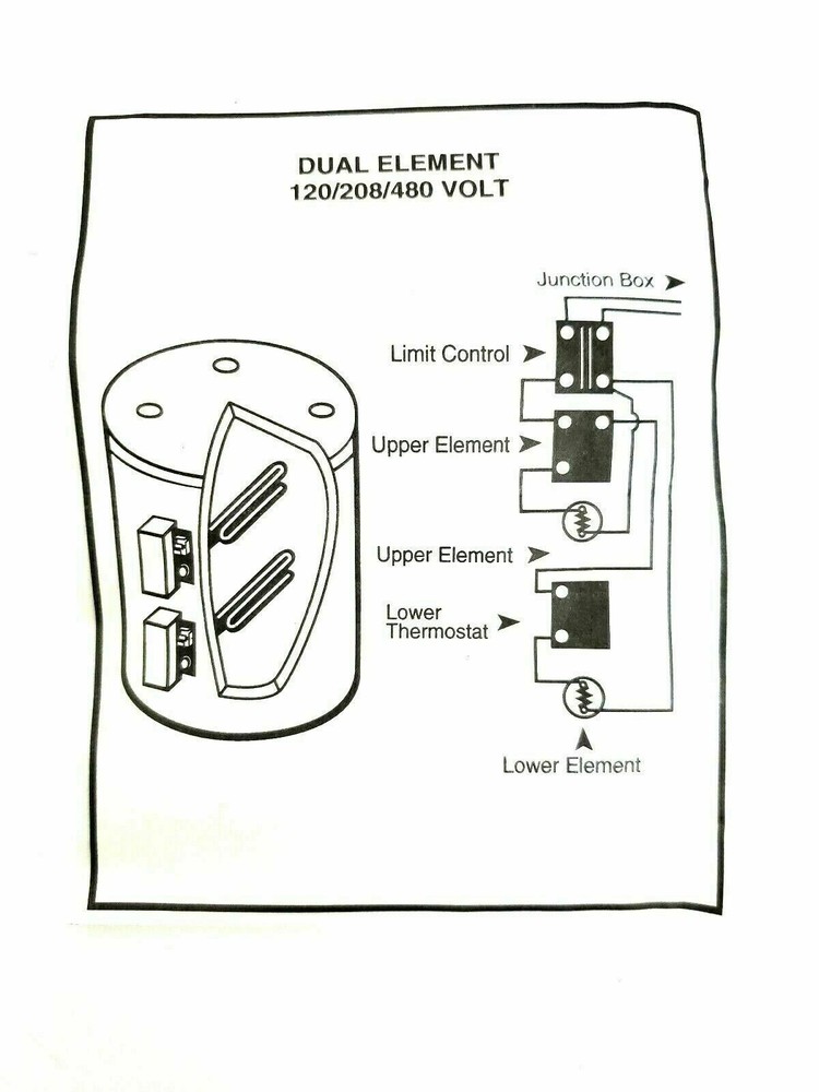 Hi Limit, Upper Thermostat RHEEM Combo THERM-O-DISC 120/480 VAC 48160 NOS