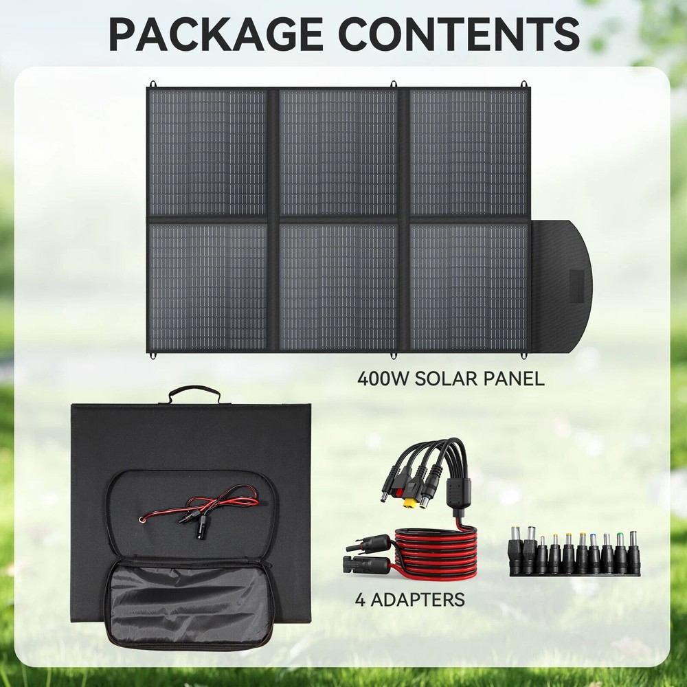 400W Portable Foldable Solar Panel Kit