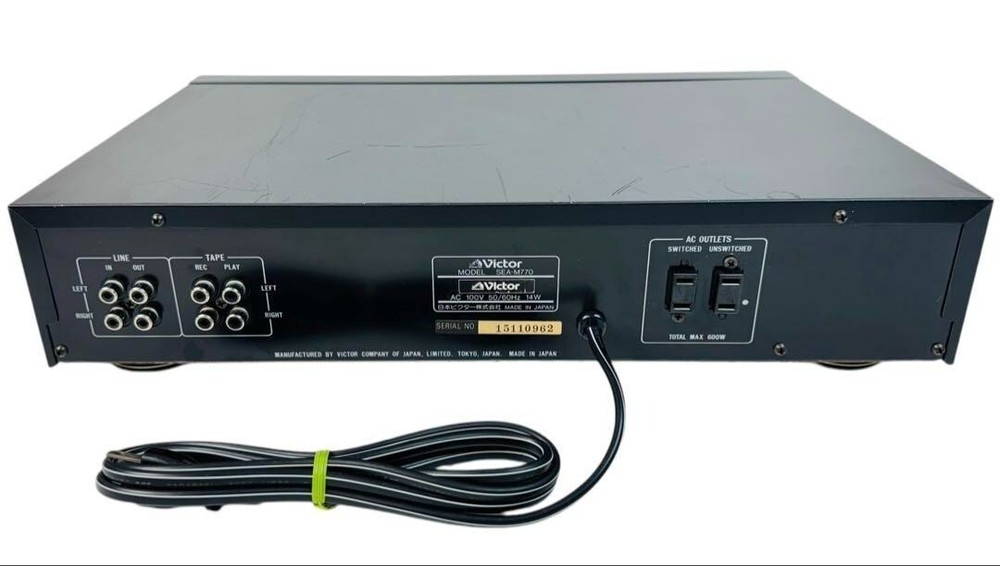 Victor SEA-M770 Graphic Equalizer Spectrum Analyzer Audio Component Tested
