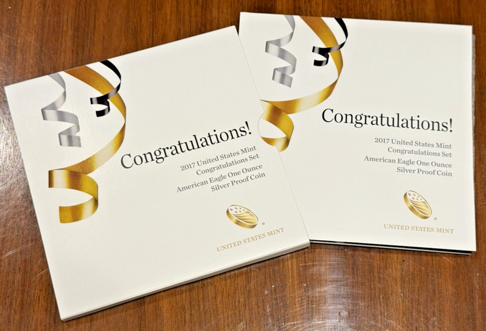 2017-S US Mint Congratulations Set Silver Proof American Eagle Pristine OGP